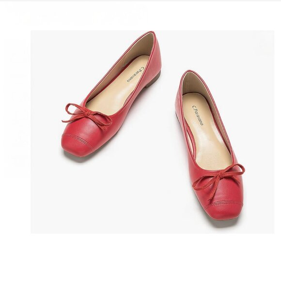 C.Paravano Women's Flats with Bowknot NWOT - Picture 1 of 11
